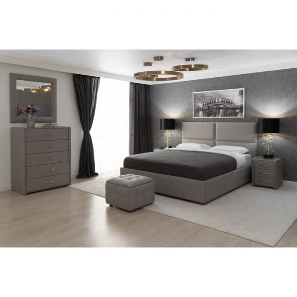 Кровать «Риальто» с ПМ, 140 ? 200 см, ортопедическое основание, 1 ящик, цвет bravo 25