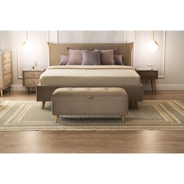 Банкетка прямоугольная «Олимпия», с ПМ, велюр, цвет velutto 05