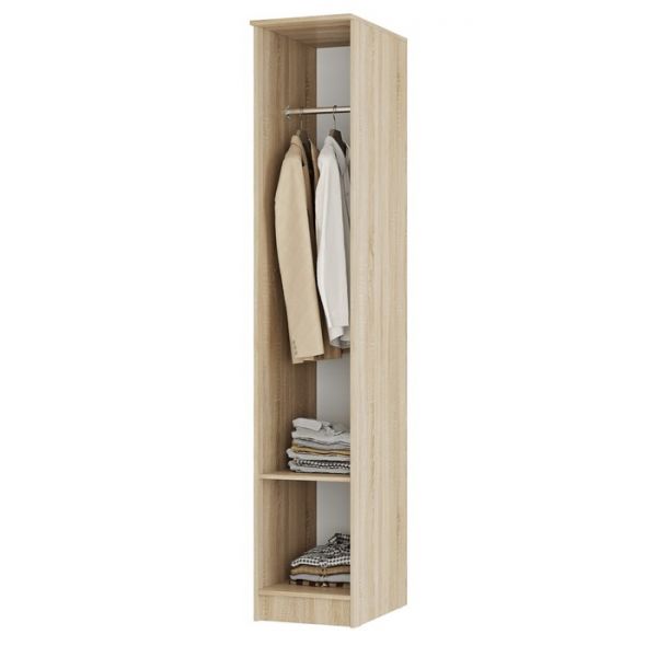 Пенал Сакура 400х610х2216 дуб сонома/белый