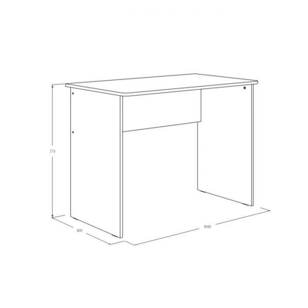 Стол письменный 1 «Омега 16», 1000 ? 700 ? 770 мм, ЛДСП, цвет ясень анкор светлый