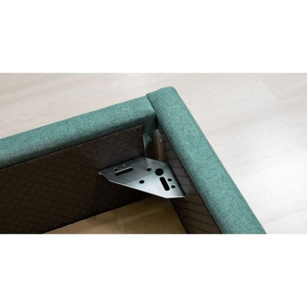 Кровать Миа, 1800х2000, ортопедическое осн+ПМ, Купер 16/ Изумрудный