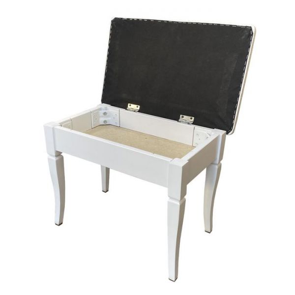 Банкетка «Прованс», 535 ? 335 ? 450 мм, цвет белый пунто / белый