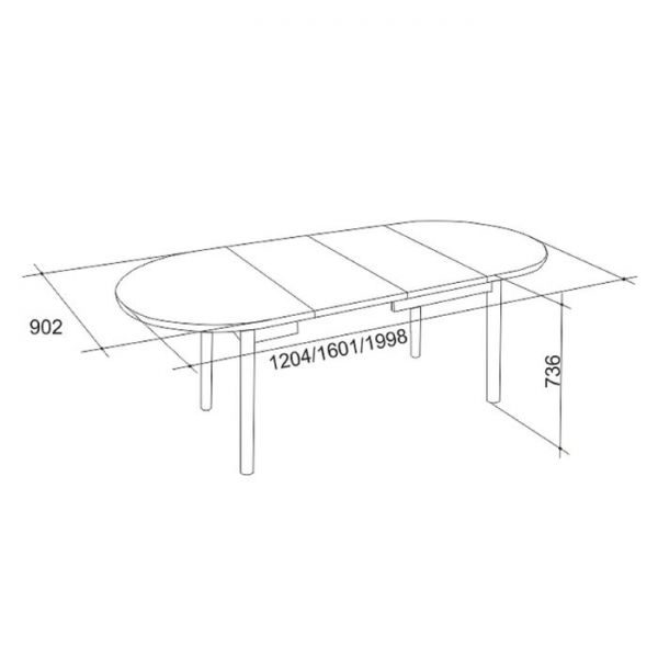 Стол обеденный «Квартет 1», Венге