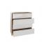 Комод с 4-мя ящиками Нордик, 770х445х790, Дуб сонома светлый/Белая Аляска