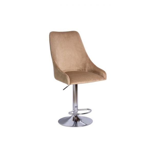 Барный стул Хэнк Велюр 4 Терракот/ Хром