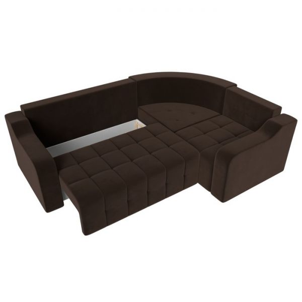 Угловой диван «Кембридж», механизм еврокнижка, микровельвет, цвет бежевый