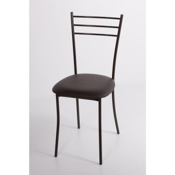 Стул на металлокаркасе Хлоя СТ коричневый/фисташковый