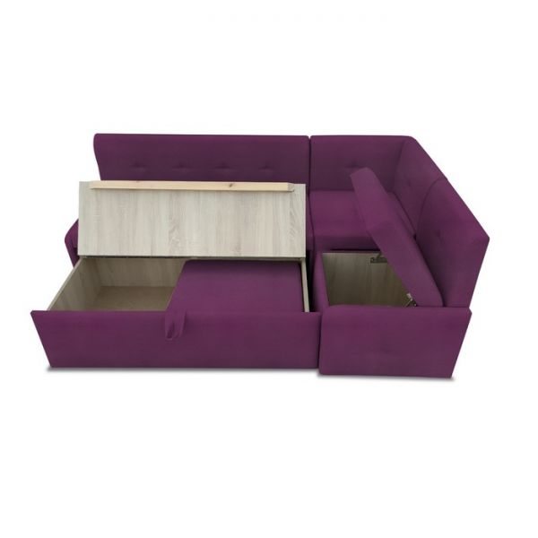 Кухонный уголок «Вена», механизм выкатной, искусственная кожа, цвет marvel berry