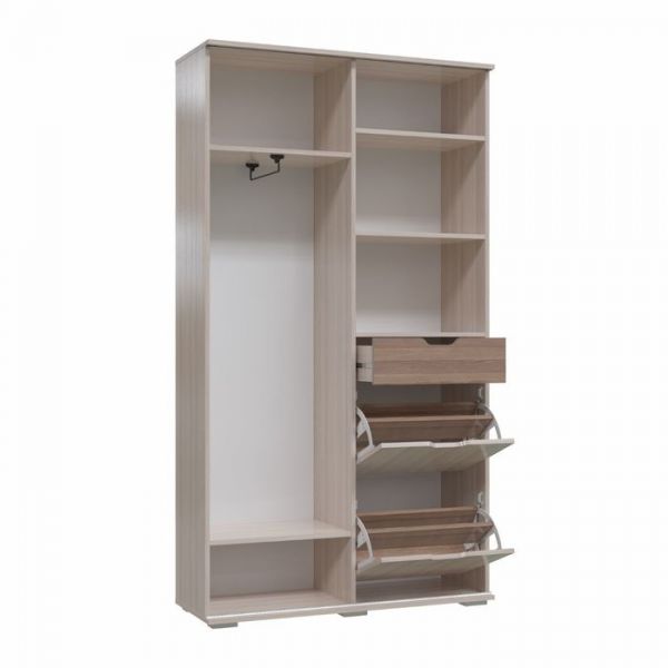 Прихожая ДУЭТ Ясень шимо темный/светлый