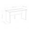 Стол письменный Юниор 1400х600х735 Ясень шимо темный/Белая Аляска