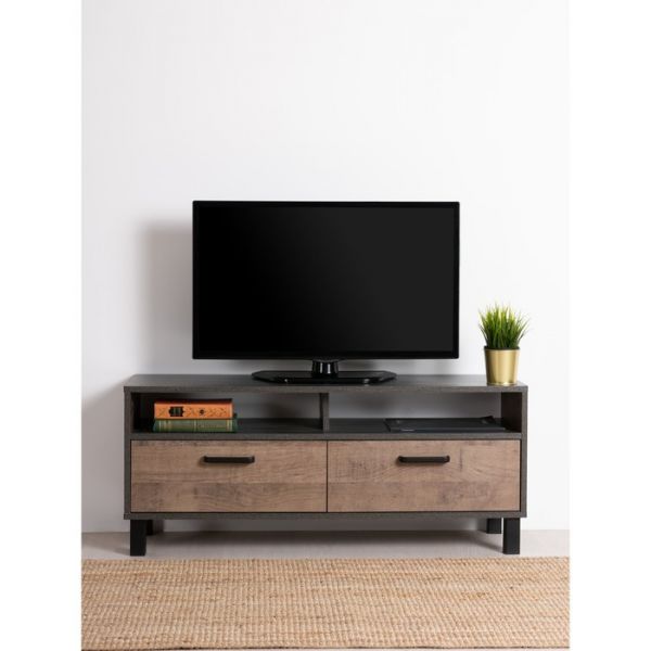 Тумба под ТВ Стронг 13.263, 1080х338х455, Дуб гранж колониальный/Интра