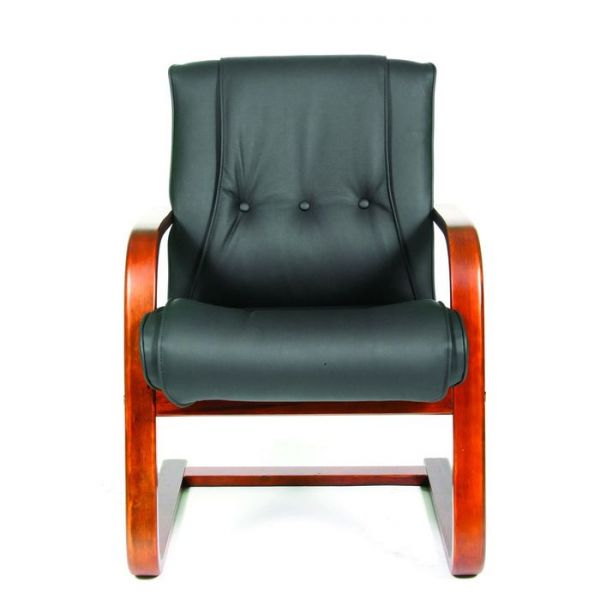 Кресло офисное Chairman 653V черная кожа