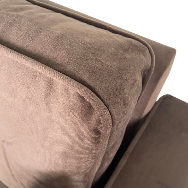 Угловой диван «Фаворит», механизм дельфин, цвет бинго бежевый