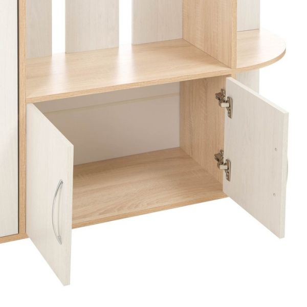 Прихожая Есения -1  2100х1500х360, Дуб сонома/Анкор светлый