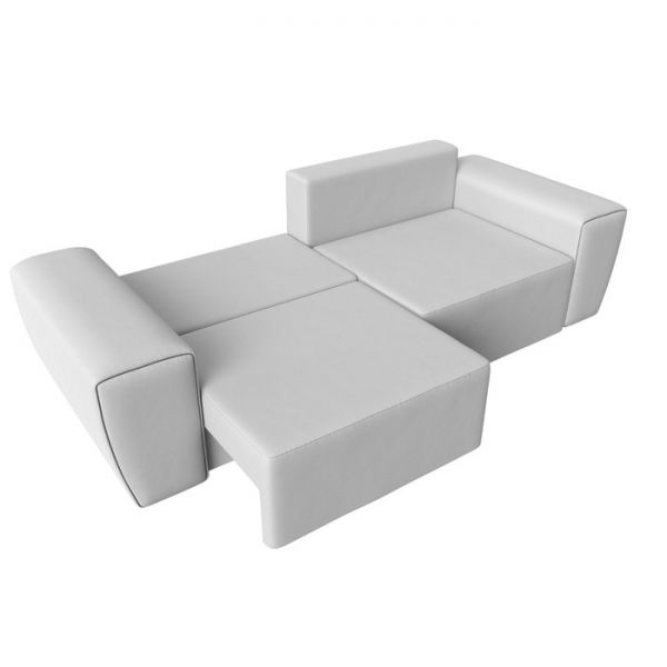 Прямой диван «Беккер», механизм еврокнижка, экокожа, цвет бежевый