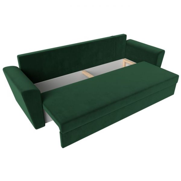 Диван прямой «Амстердам лайт», еврокнижка, велюр, цвет бежевый