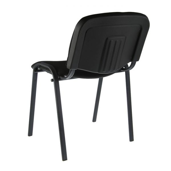 Стул "ИЗО", каркас чёрный, обивка ткань серая