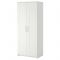 Шкаф платяной БРИМНЭС 2-дверный, 78x190 см, цвет белый