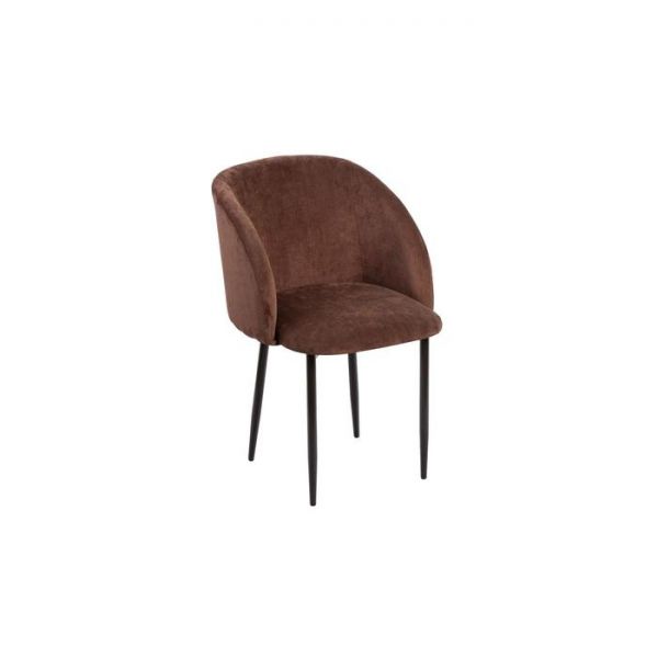 Стул Милли Вельвет 53 мокко/ Лайт металл коричневый