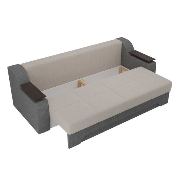 Диван прямой «Сенатор», механизм еврокнижка, экокожа, цвет бежевый