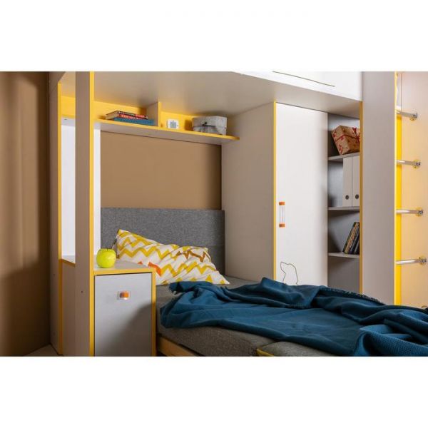 Кровать двухъярусная Альфа 11.20, с/м 1900х800, 1940х1055х1761, солнечный свет