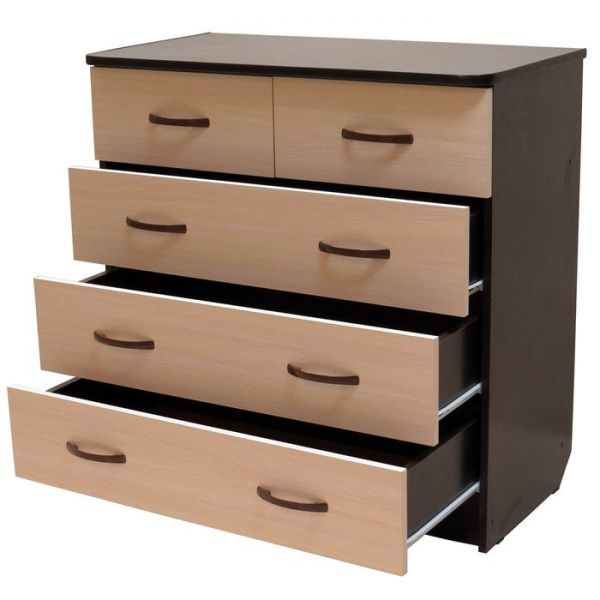 Комод Калифорния 850х450х865 венге фасады дуб молочный