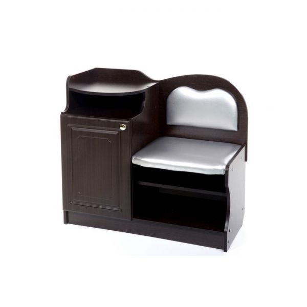 Банкетка №1, 900х430х920, Венге/Серебро(116)