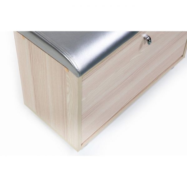 Обувница МС 1(116), 620х300х460, Ясень/Серебряный