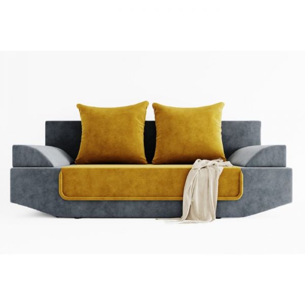 Диван прямой «Амаретто», ППУ, механизм еврокнижка, цвет селфи 08 / селфи 15