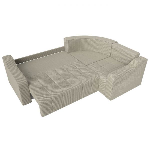 Угловой диван «Кембридж», механизм еврокнижка, рогожка, цвет бежевый