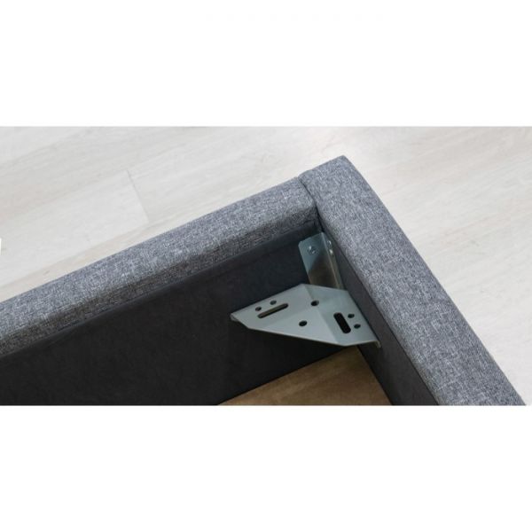 Кровать Фаина, 1800х2000, ортопедическое осн+ПМ, Труссарди 01/Серый Ролан