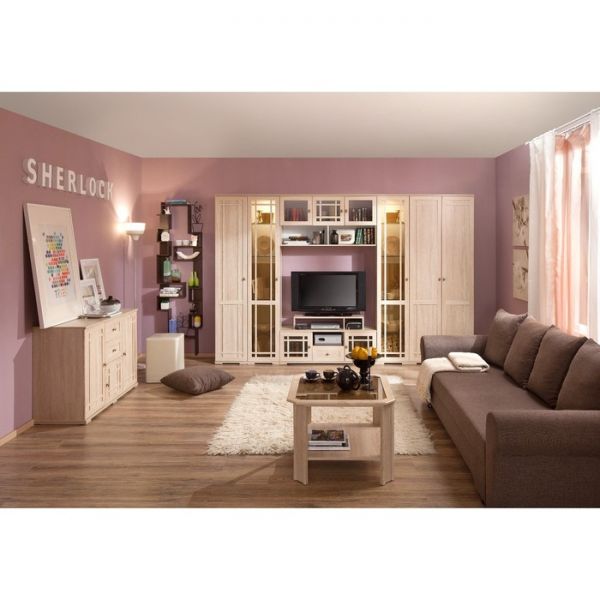 Шкаф для белья Sherlock 9, 400 ? 590 ? 2107 мм, левый, цвет орех шоколадный