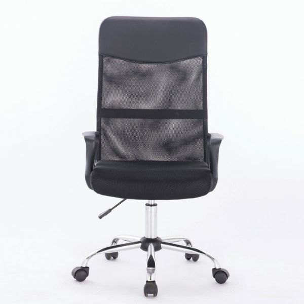 Кресло BRABIX "Tender MG-330", с подлокотниками, хром, черное