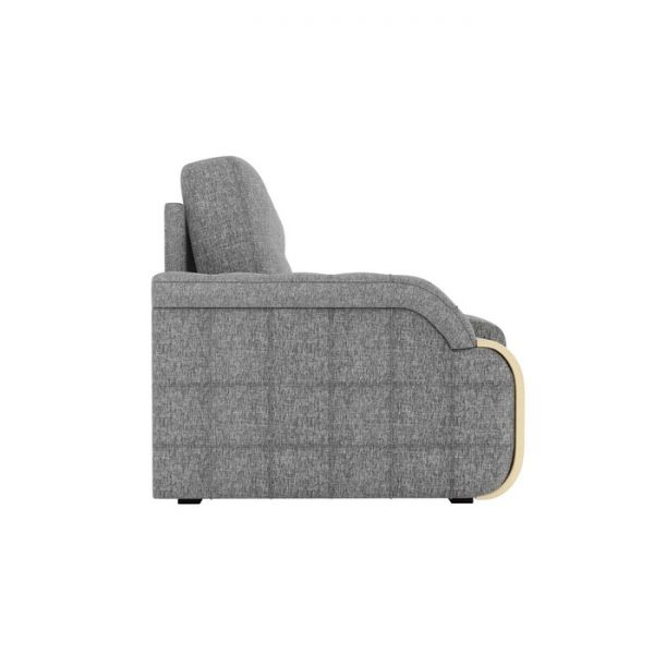 Диван прямой «Николь», механизм еврокнижка, рогожка, цвет серый / бежевый