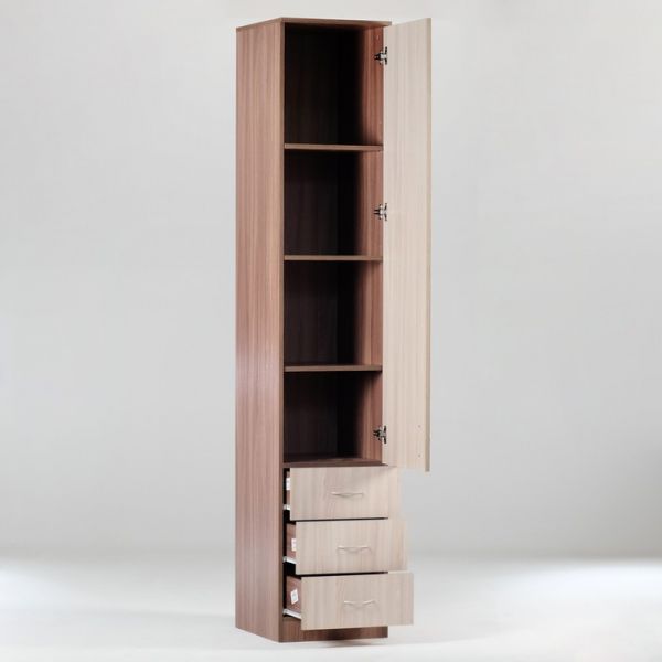 Пенал 400x450х2100 Ясень шимо светлый/темный