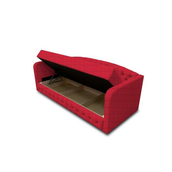 Диван-кровать с каретной стяжкой «Гарвард 2», велюр, цвет shaggy wine