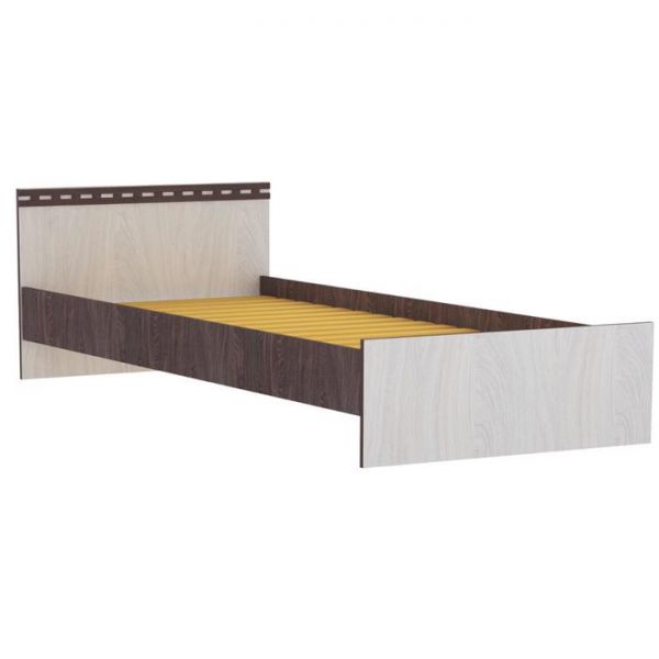 Кровать «Ольга 13», 800 ? 2000 мм, цвет ясень анкор тёмный / ясень анкор светлый