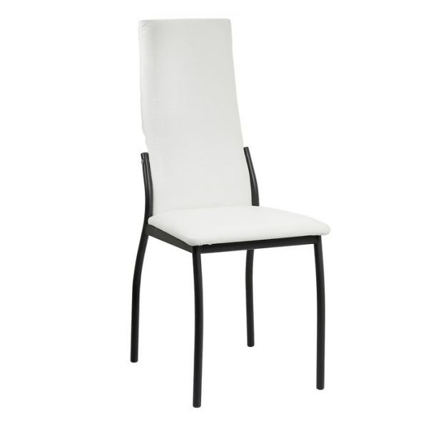 Стул "Милан" Черный/белая рептилия