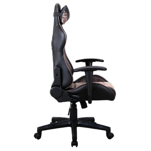 Кресло игровое BRABIX "GT Racer GM-100", две подушки, черное/коричневое