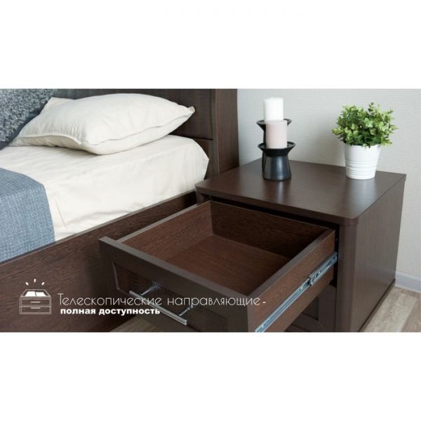 Тумба прикроватная «Токио», 550 ? 440 ? 440 мм, цвет венге