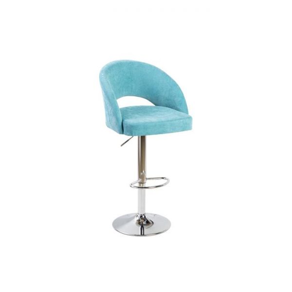 Барный стул Мирелла Инфинити 08 Бирюзовый/ Хром