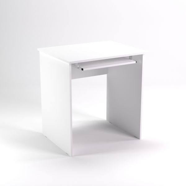 Стол компьютерный СК8.7, 800х680х750 мм, белый шагр