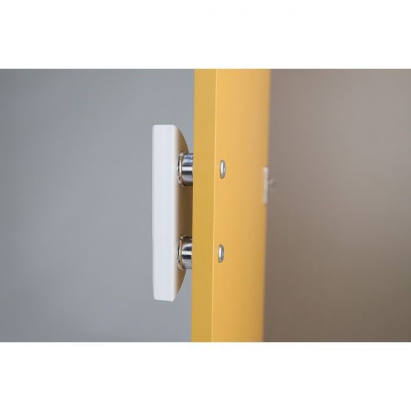 Шкаф 2-х створчатый с ящиком Манго-2 900х400х2000 белый/охра/палермо