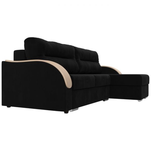 Угловой диван «Дарси», механизм еврокнижка, микровельвет, цвет бежевый