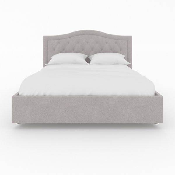 Кровать «Ротонда» с ПМ, 140 ? 200 см, ортопедическое основание, рогожка, цвет серый