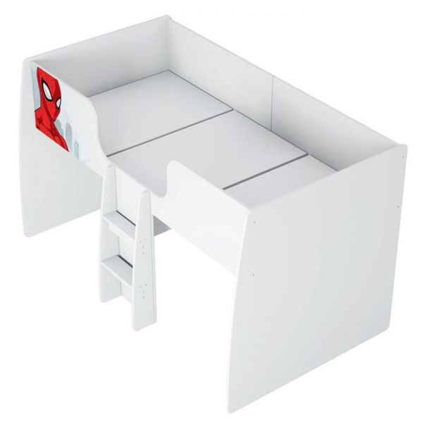 Кровать-чердак «Человек паук», с выдвижными элементами, 190 ? 90 см, цвет белый