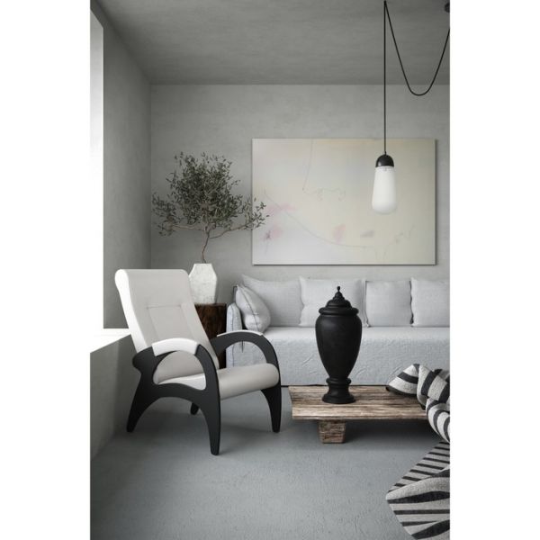 Кресло для отдыха «Римини», 910 ? 580 ? 1000 мм, экокожа, цвет крем