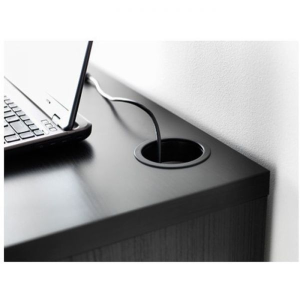 Письменный стол МИККЕ, цвет чёрно-коричневый