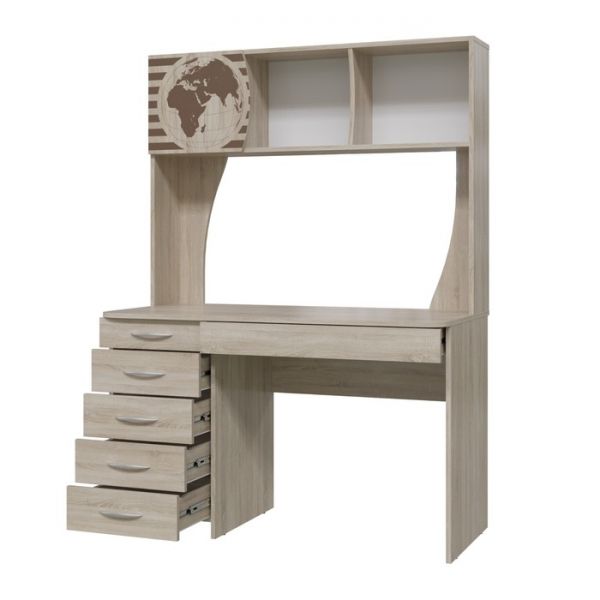 Стол рабочий СИГМА 1205х605х1660 Дуб сонома