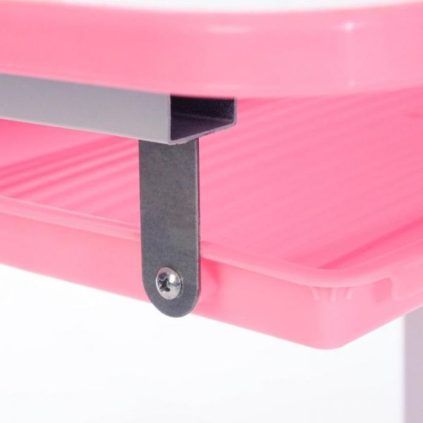 Растущая парта со стулом S05, розовая, ростовая группа №3-4